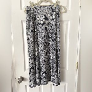Talbots Floral Print Maxi Skirt